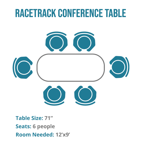Kai Racetrack Conference Table, 71" - Image 2