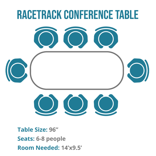 Kai Racetrack Conference Table, 96" - Image 2
