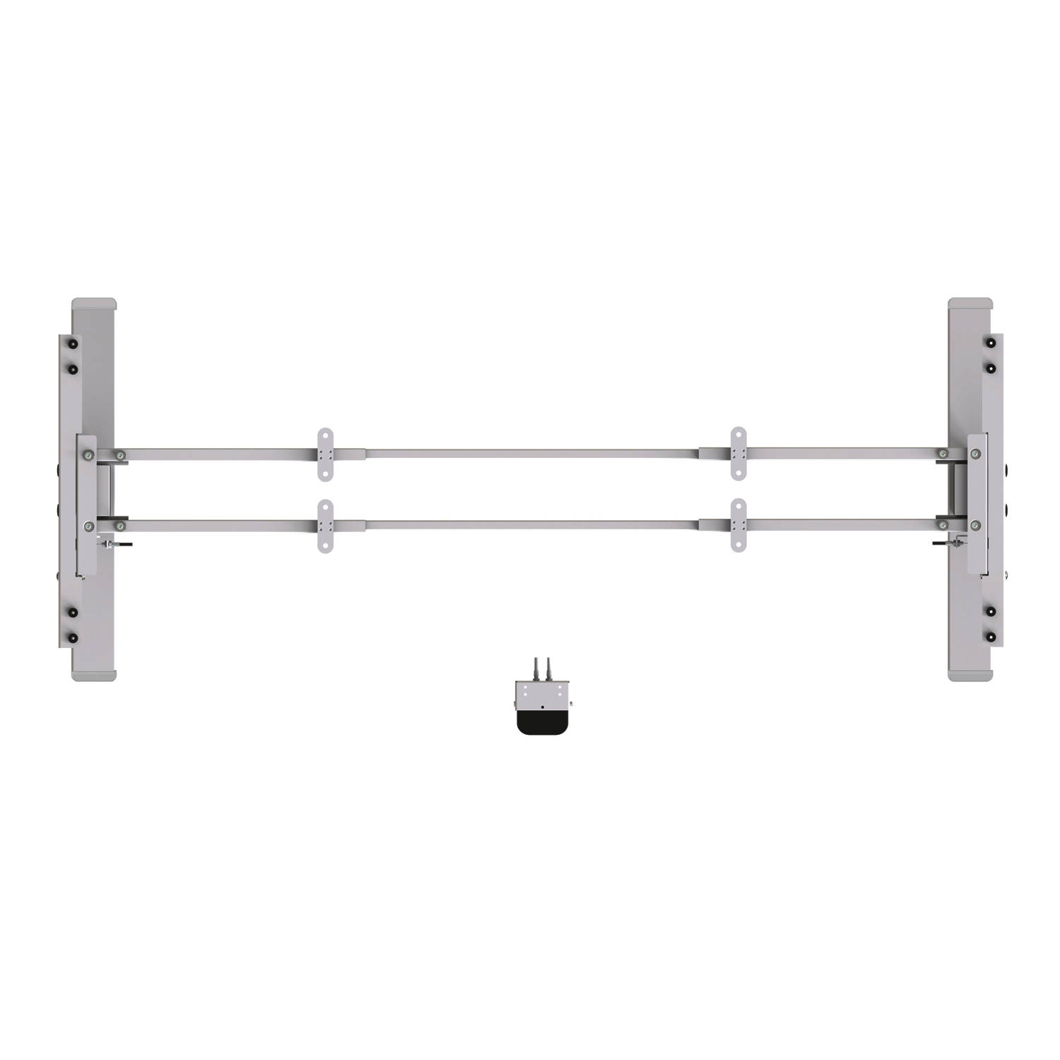 Connect Flip Top Table Base (Silver)