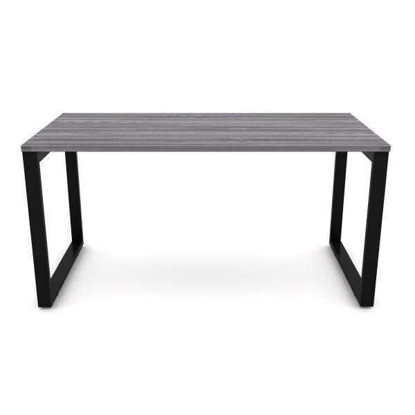 i5 Industries Metal Leg Desk Samoa Gray and Black
