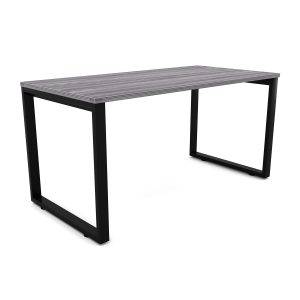 i5 Industries Metal Leg Desk Samoa Gray and Black