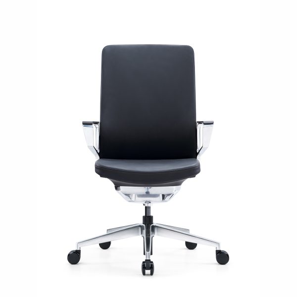 Gravity Conference Chair - Black Leather - Image 4