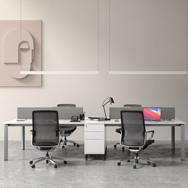 Gravity Conference Chair Black Mesh Black Seat Office Scene