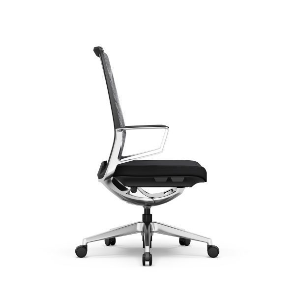 Gravity Conference Chair - Black Mesh Black Seat - Image 3