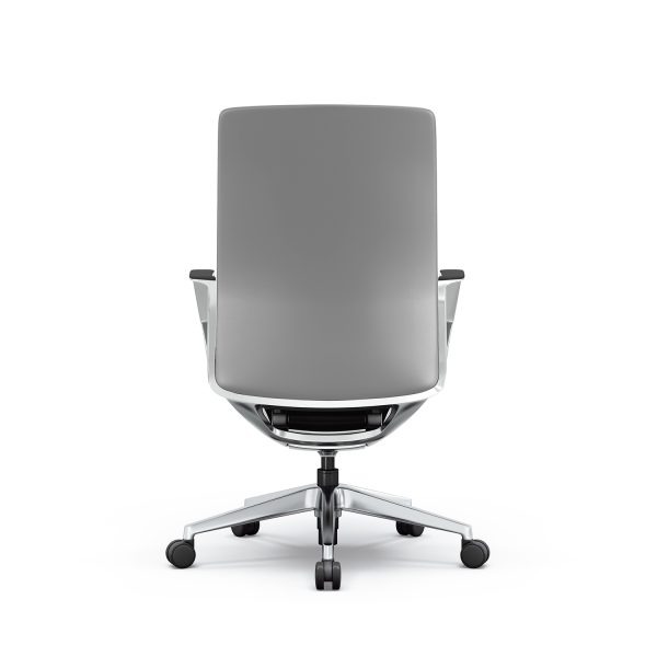 Gravity Conference Chair - Gray Leather - Image 2
