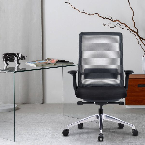 Gravity Task Chair - Black Mesh Black Seat - Image 8