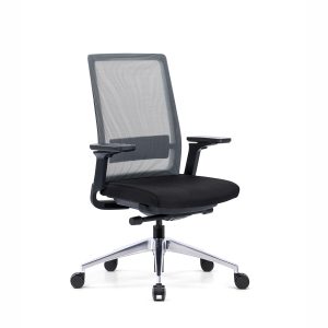 Gravity Task Chair Black Mesh Black Seat Side 1