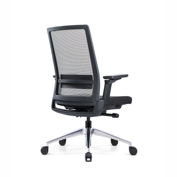 Gravity Task Chair Black Mesh Black Seat Side 3