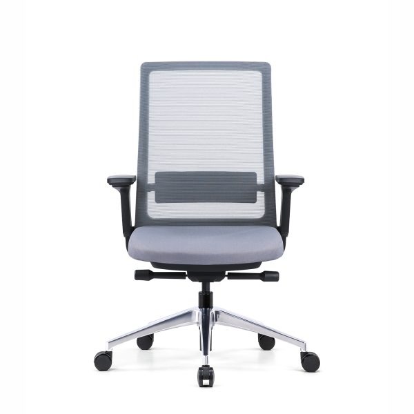 Gravity Task Chair Gray Mesh Gray Seat Front