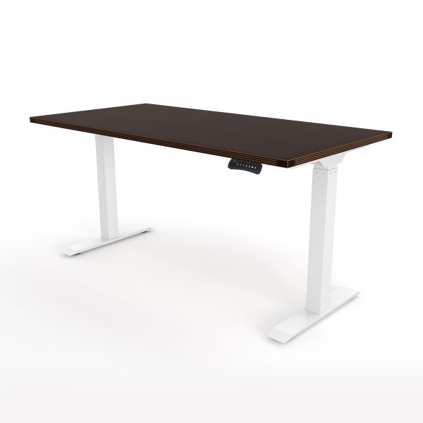i5 Industries Standing Desk Espresso and White