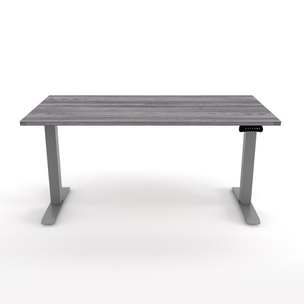 i5 Industries Standing Desk Samoa Gray and Silver
