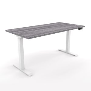 i5 Industries Standing Desk Samoa Gray and White