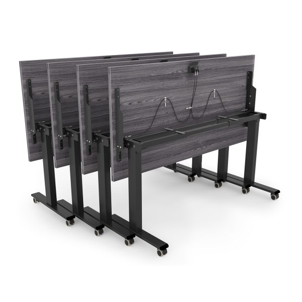 Connect Training Table, 24" x 48" - Fluted Edge Top - Image 2