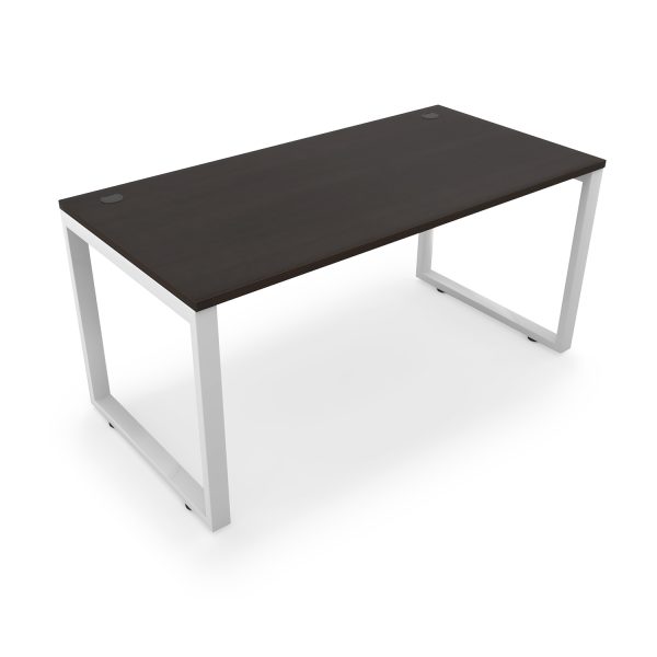 Fusion Metal Leg Desk with Grommets, 36" x 72" - Image 5