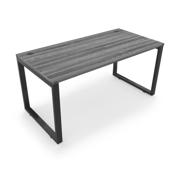 Fusion Metal Leg Desk with Grommets, 30" x 48"