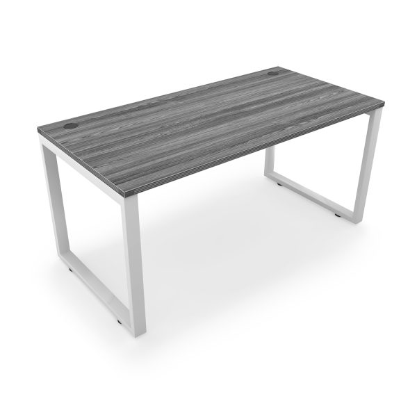Fusion Metal Leg Desk with Grommets, 30" x 48" - Image 6
