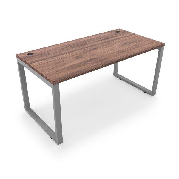 Fusion Metal Leg Desk with Grommets, 36" x 72" - Image 2