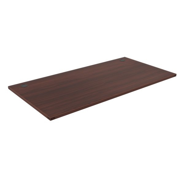 Kai Fluted Rectangular Worksurface with Grommets, 24" x 72" - Image 6