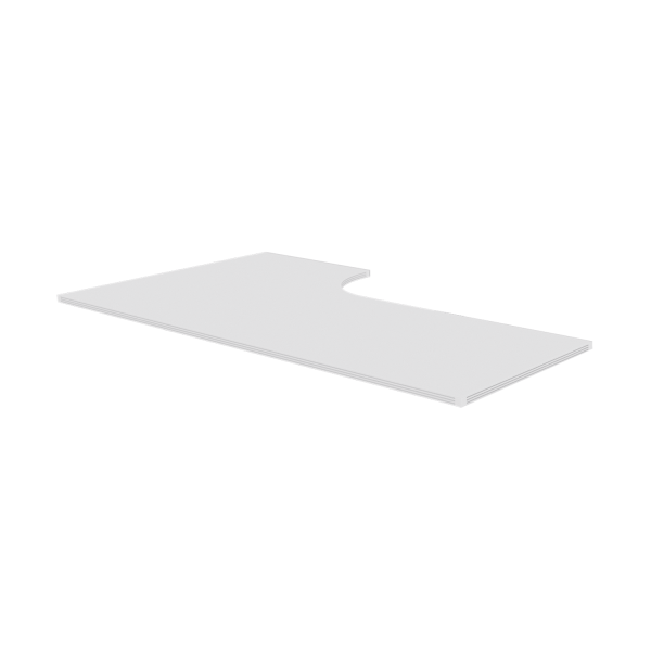 Kai Fluted Extended Corner Worksurface, 24"-36" x 60" - Image 2