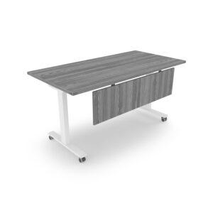Connect Training Table with Fluted Top and Modesty, 24" x 48"