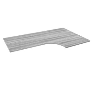 Kai Fluted Non-Handed Extended Corner Worksurface, 24"-36" x 72"