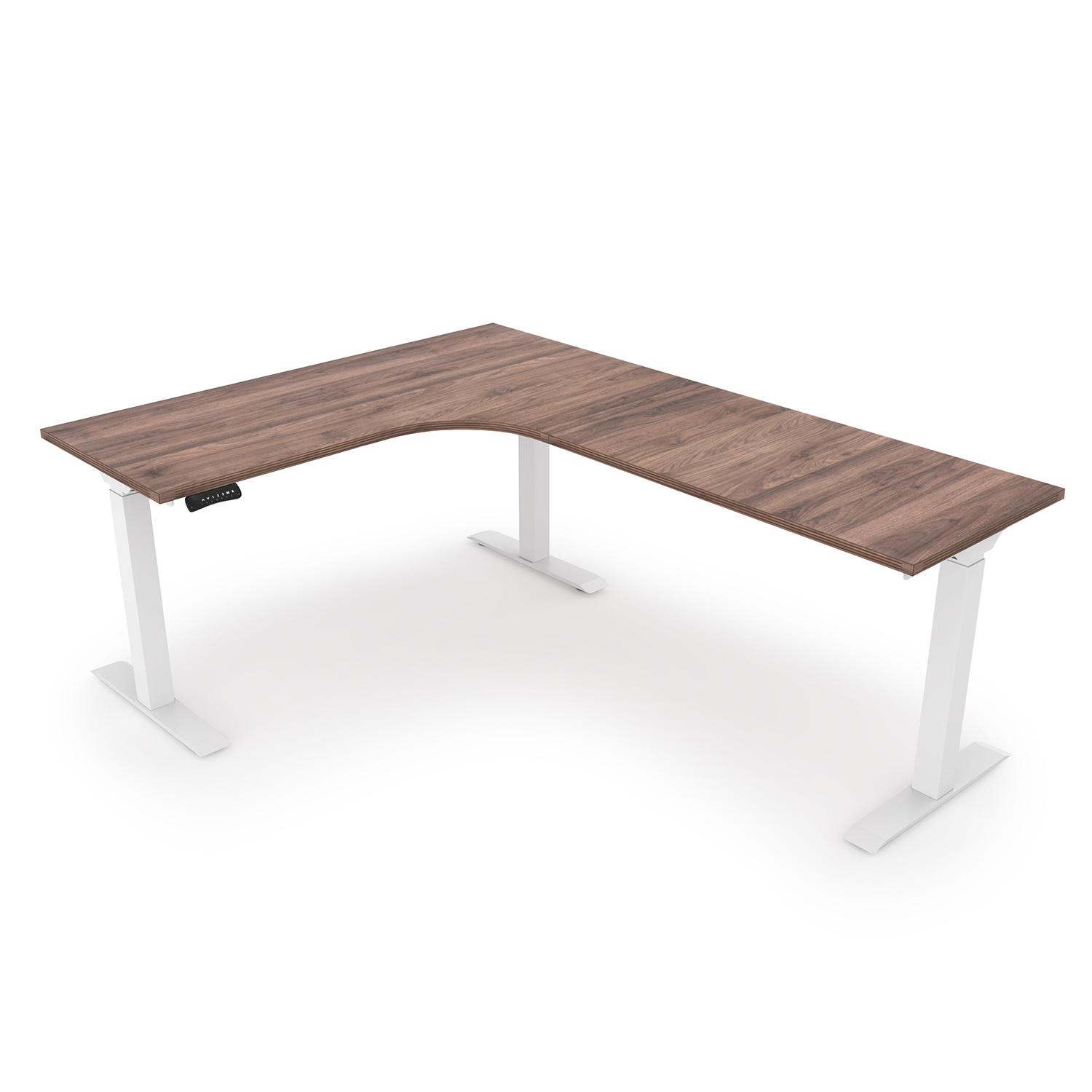 iRize Fluted Extended Corner Top Standing L-Desk, 60" x 60" - Image 7