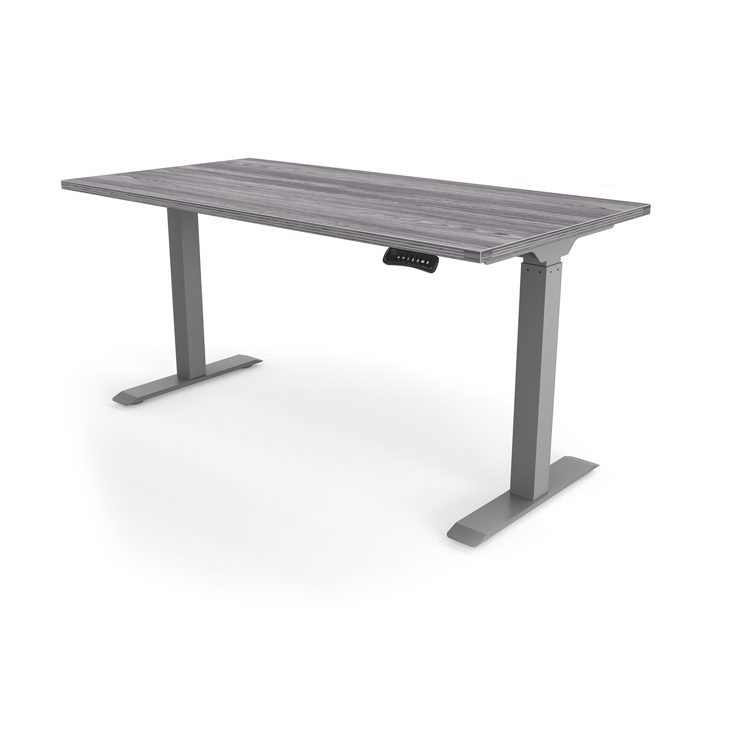 iRize Height Adjustable Desk with Fluted Edge Top, 30" x 60" - Image 3