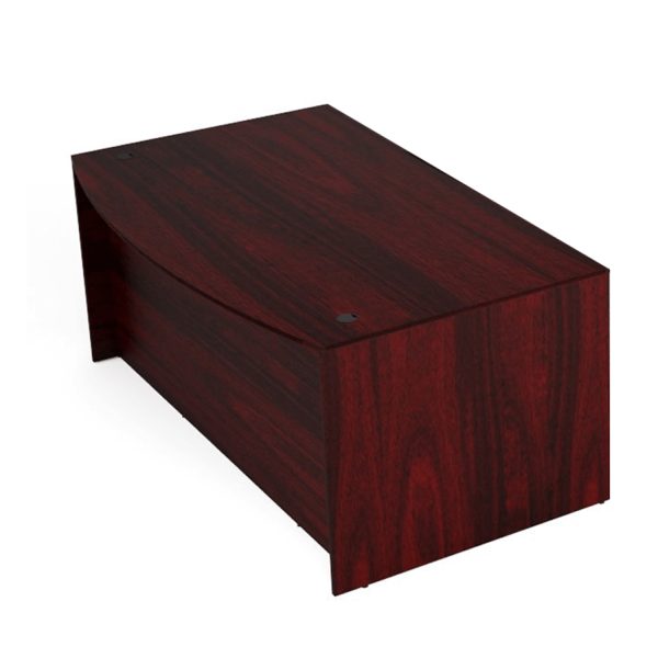 Kai Bow Front Desk with Double Full Pedestals, 36" x 71" - Image 2