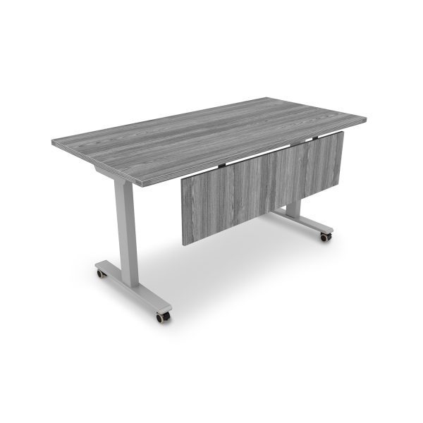 Kai Modesty Panel with Hinged Brackets, 12" x 50" - For 66"W Surface - Image 4