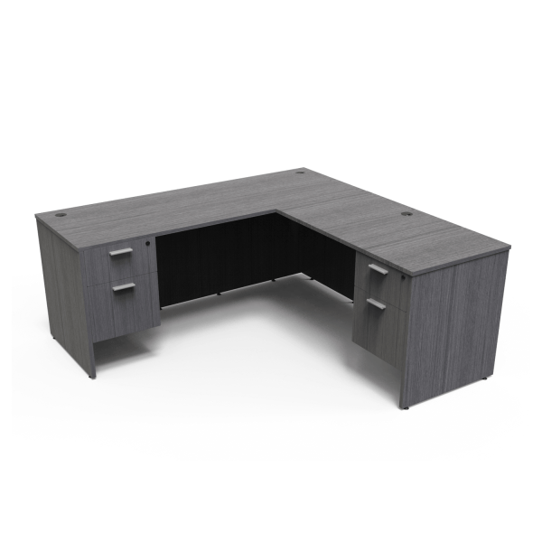 Kai L Shaped Desk with Double Suspended Pedestals, 66" x 72" - Image 8