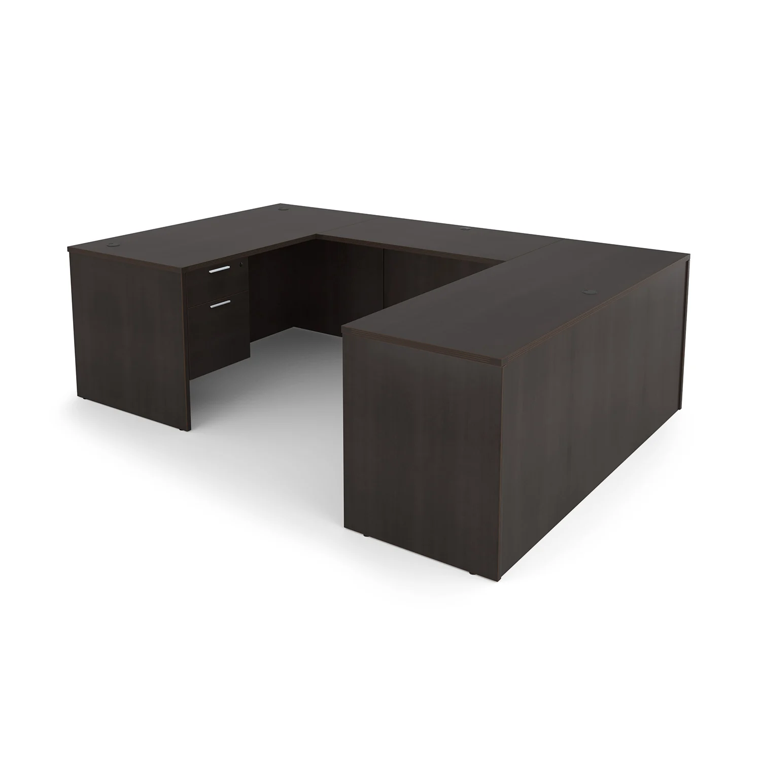 Kai U-Shaped Desk with Double Suspended Pedestals, 66" x 96" - Image 4