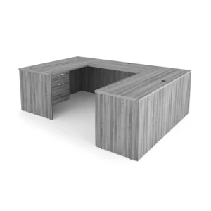 Kai U-Shaped Desk with Double Suspended Pedestals, 66" x 102"