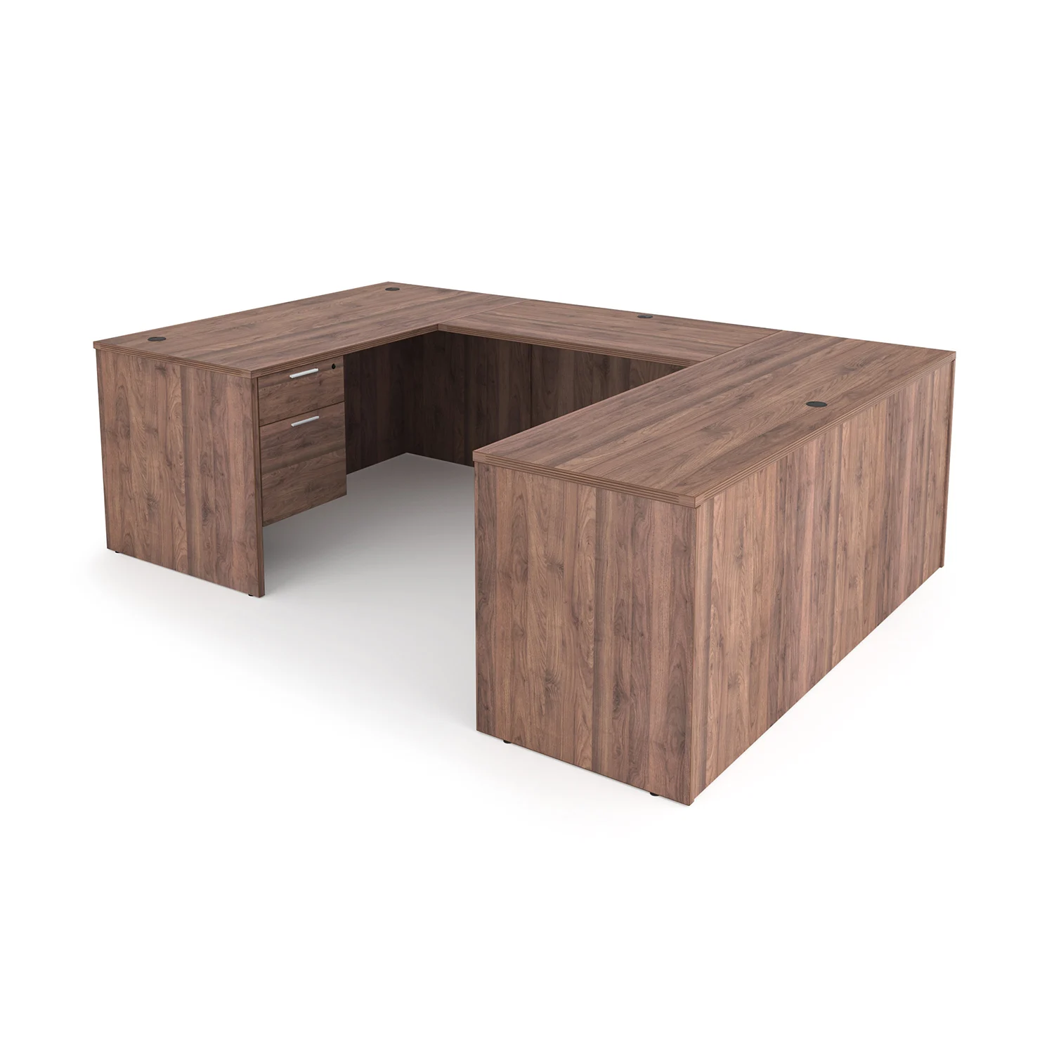 Kai U-Shaped Desk with Double Suspended Pedestals, 66" x 96" - Image 5