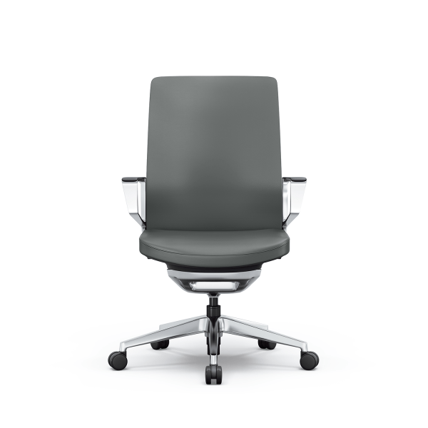 Gravity Conference Chair - Smoke Gray Leather - Image 4