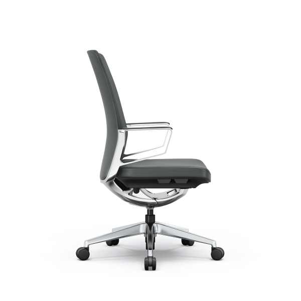Gravity Conference Chair - Smoke Gray Leather - Image 2