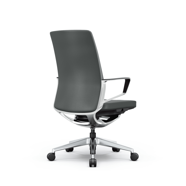 Gravity Conference Chair - Smoke Gray Leather - Image 3