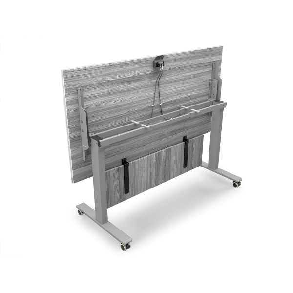 Kai Modesty Panel with Hinged Brackets, 12" x 50" - For 66"W Surface - Image 3