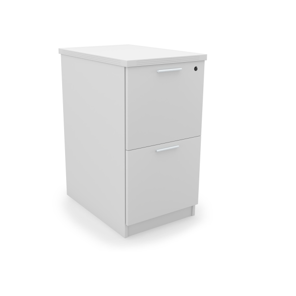 Kai 2 Drawer Pedestal Storage with Top, 22" - Image 2