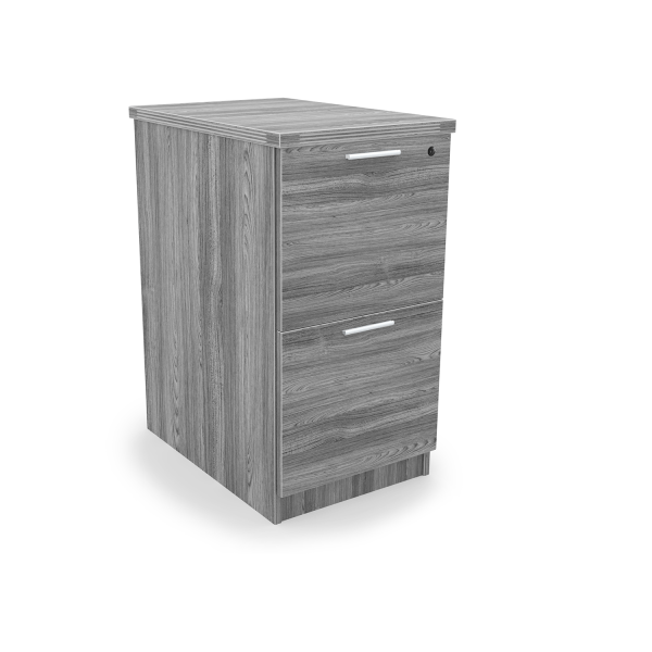 Kai 2 Drawer Pedestal Storage with Top, 22"