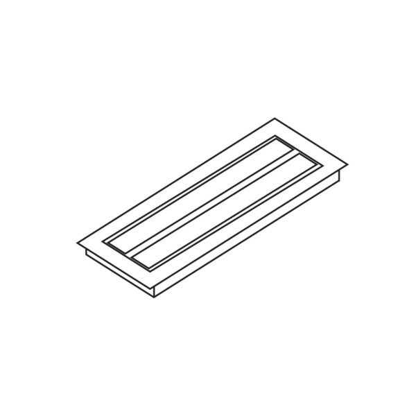2-Door Flip Cover for Conference Table Power Box, 13"