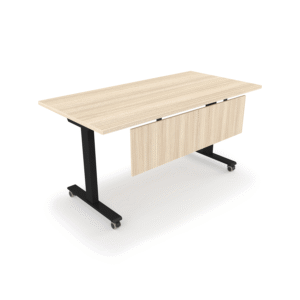 Connect Training Table with Modesty, 24" x 72" - Flat Edge Top