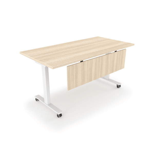Connect Training Table with Modesty, 24" x 72" - Flat Edge Top - Image 5