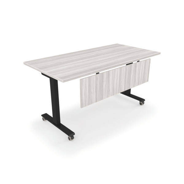 Connect Training Table with Modesty, 24" x 72" - Flat Edge Top - Image 2