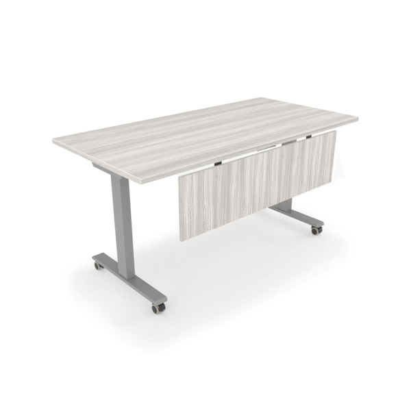 Connect Training Table with Modesty, 24" x 72" - Flat Edge Top - Image 4