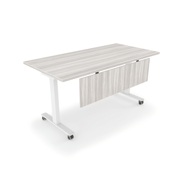 Connect Training Table with Modesty, 24" x 72" - Flat Edge Top - Image 6