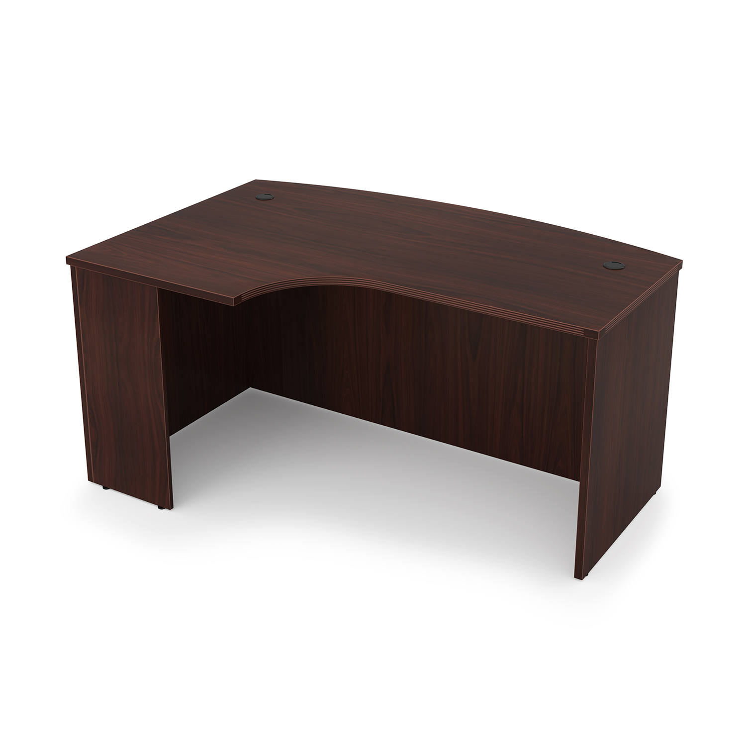 Kai Left-Handed Extended Corner Bow Front Desk Shell, 36" x 71" - Image 4