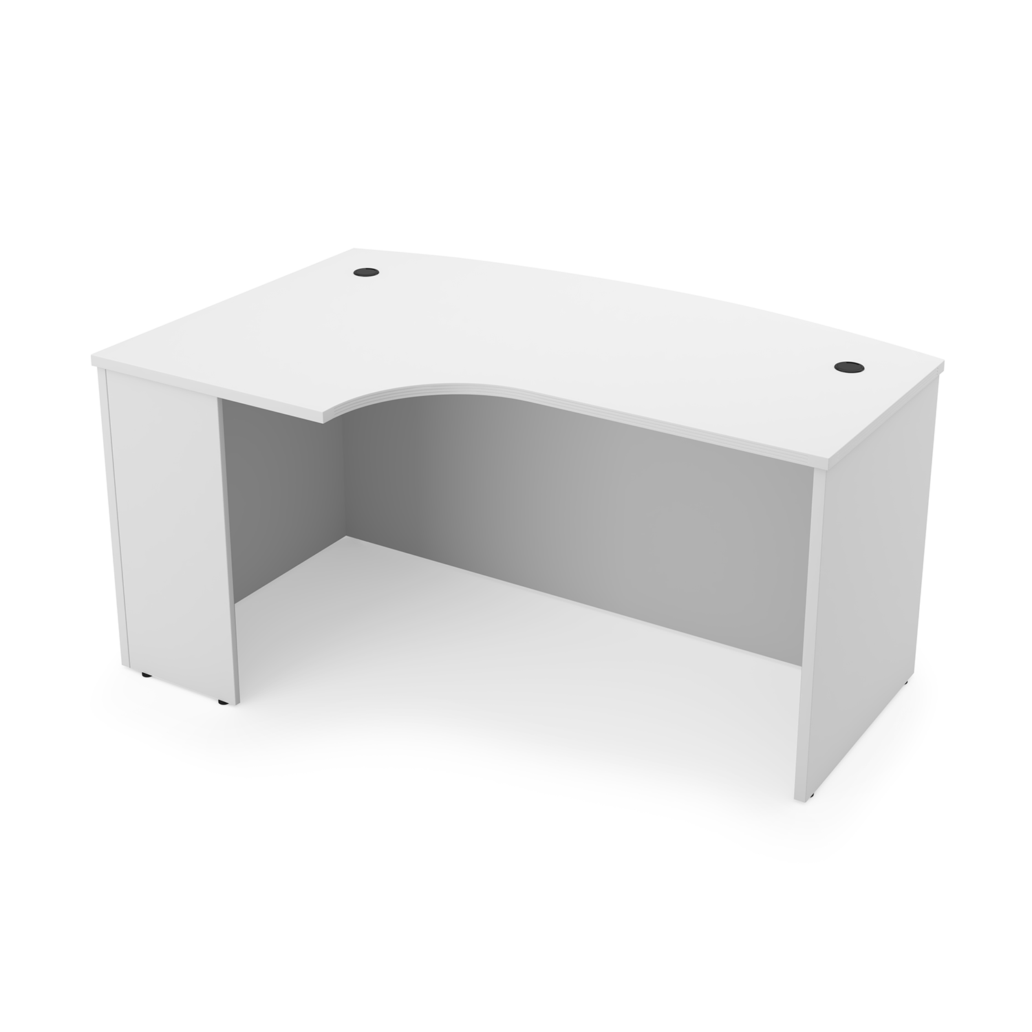 Kai Left-Handed Extended Corner Bow Front Desk Shell, 36" x 71" - Image 2