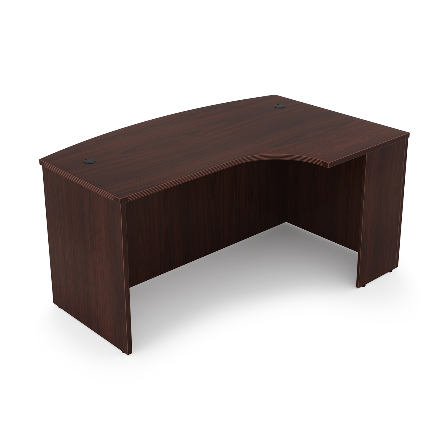 Kai Extended Corner Bow Front Desk Shell, 36" x 71" - Right-Handed - Image 5