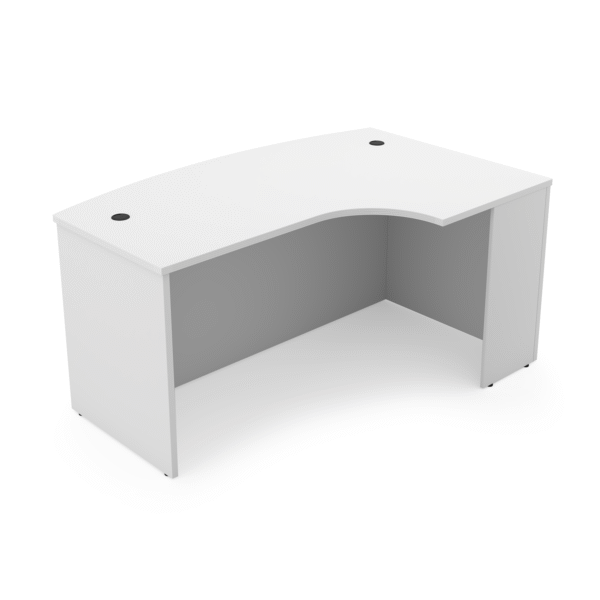 Kai Extended Corner Bow Front Desk Shell, 36" x 71" - Right-Handed - Image 3
