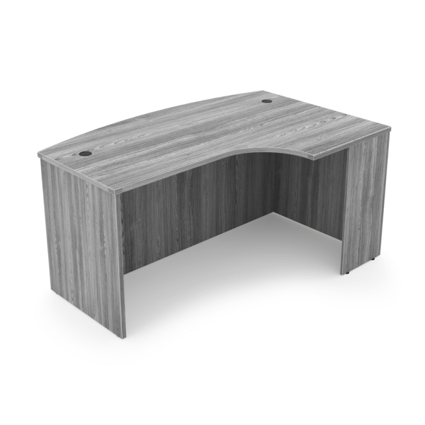 Kai Extended Corner Bow Front Desk Shell, 36" x 71" - Right-Handed